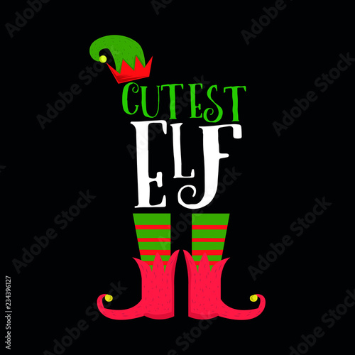Cutest Elf Squad Christmas Gift Holiday Colorful