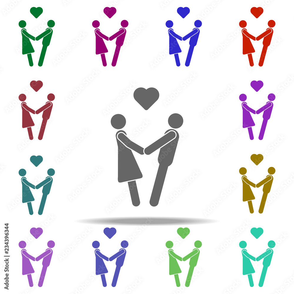 couple in love hold hands icon. Elements of People in love in multi color style icons. Simple icon for websites, web design, mobile app, info graphics couple in love hold hands icon. Elements of People in love in multi color style icons. Simple icon for websites, web design, mobile app, info graphics