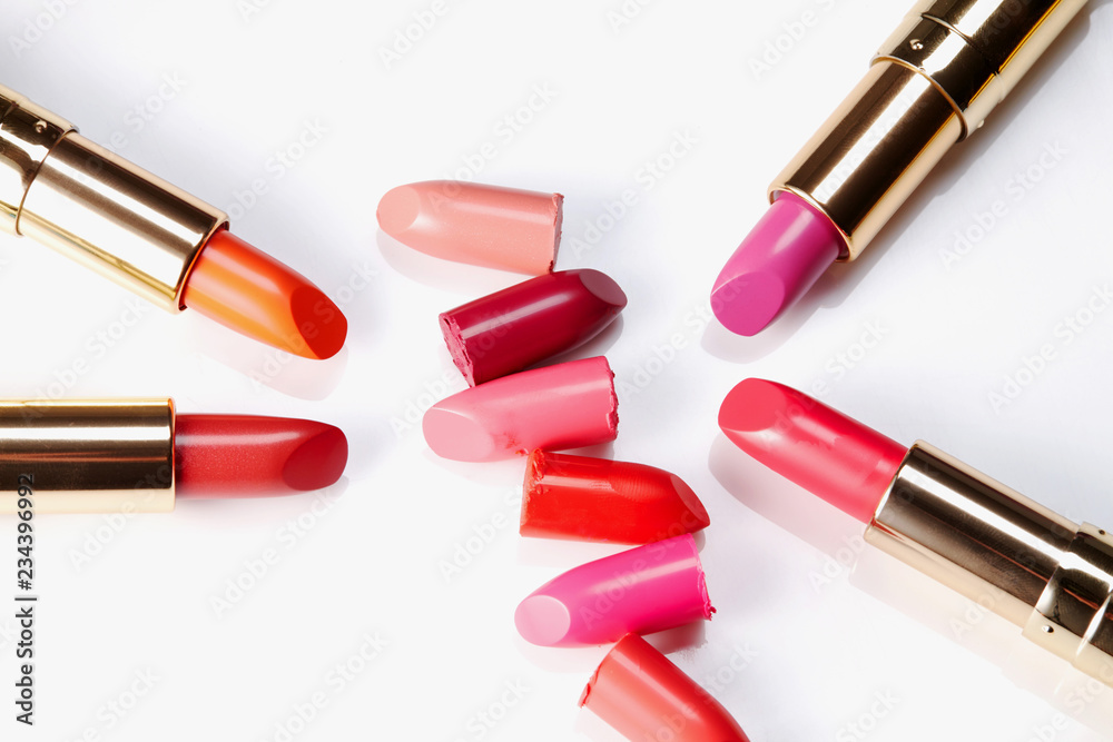 various colors of cropped lipstick various colors of cropped lipstick