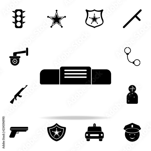 police strap icon. Police icons universal set for web and mobile