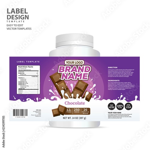 Bottle label, Package template design, Label design, mock up design label template