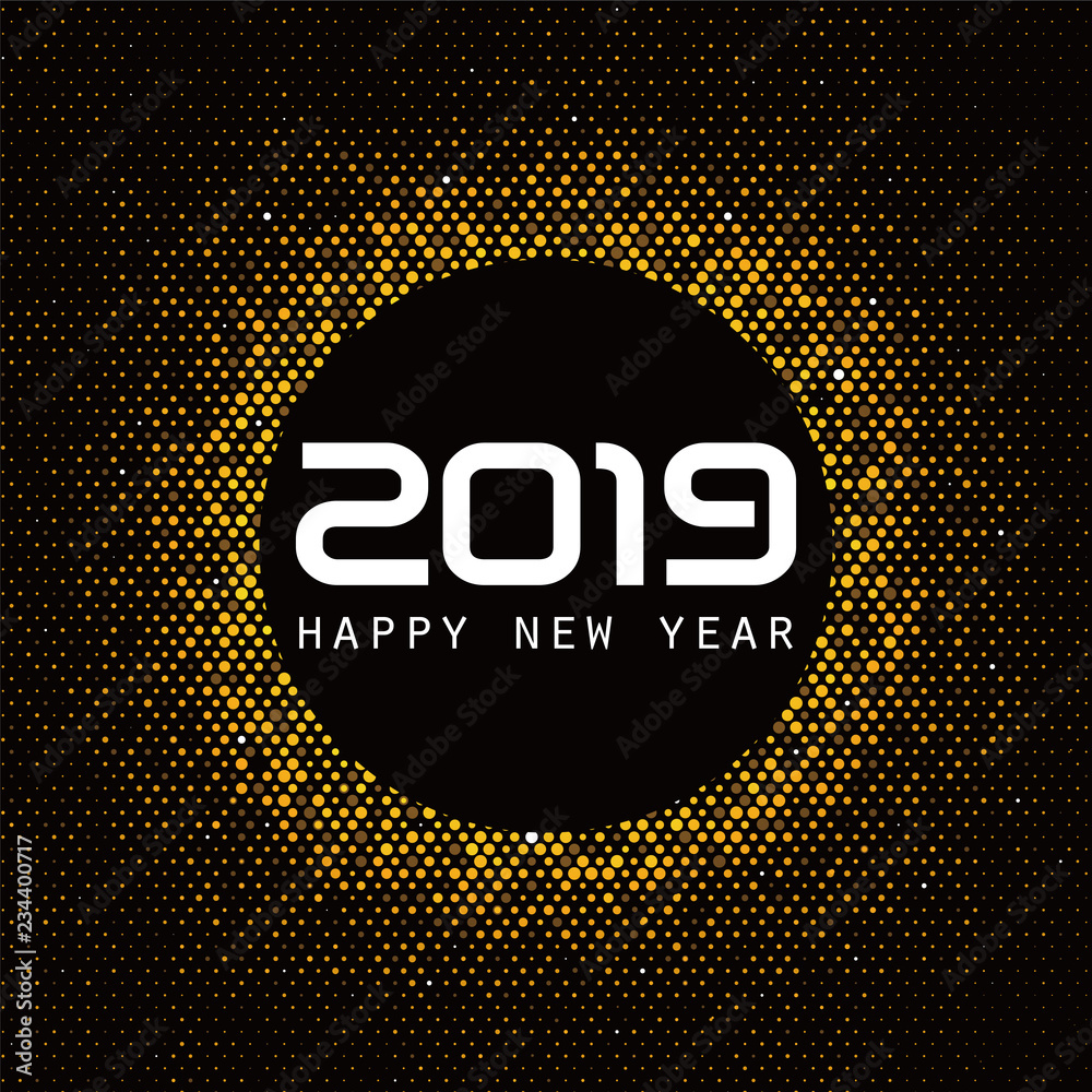 The golden background of the new year is made up of randomly assembled dots. The golden background of the new year is made up of randomly assembled dots.