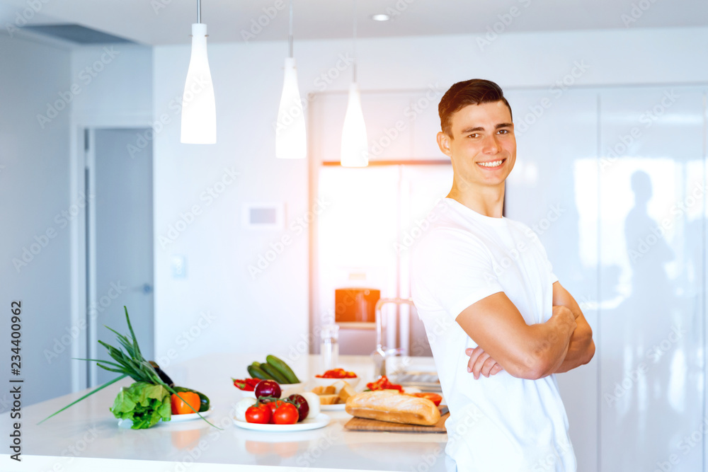 Young man cooking Young man cooking