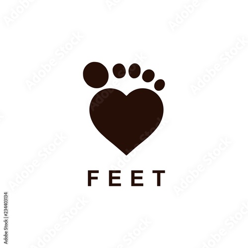 feet logo template
