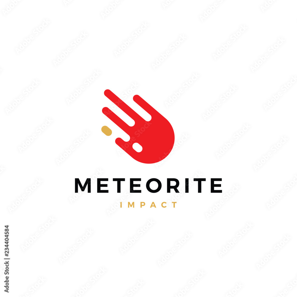 impact meteor logo vector icon illustration impact meteor logo vector icon illustration