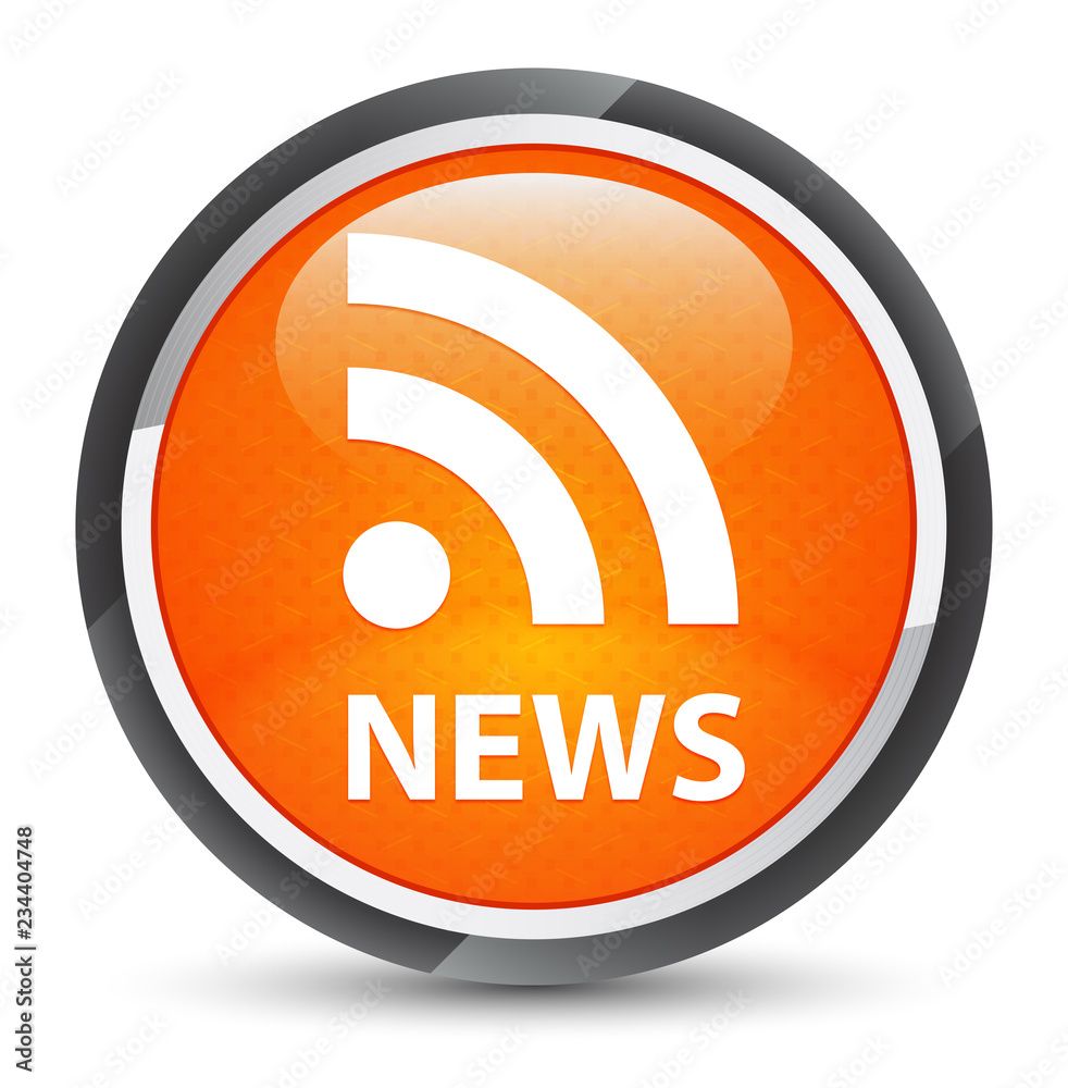 News (RSS icon) galaxy orange round button News (RSS icon) galaxy orange round button