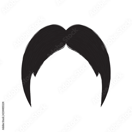 Abstract cute mustache