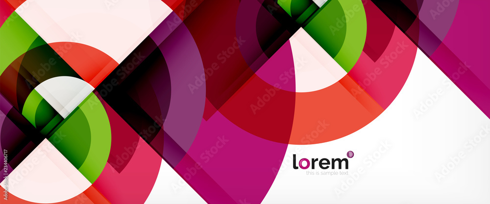 Multicolored round shapes abstract background Multicolored round shapes abstract background
