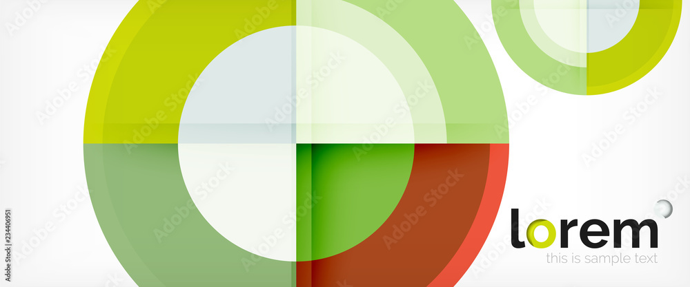 Modern geometric circles abstract background, colorful round shapes with shadow effects Modern geometric circles abstract background, colorful round shapes with shadow effects