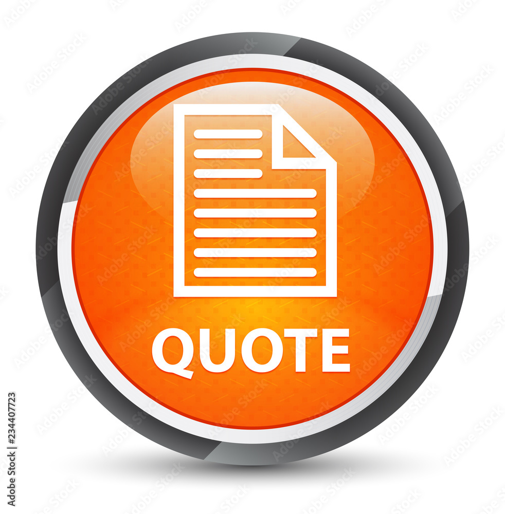 Quote (page icon) galaxy orange round button Quote (page icon) galaxy orange round button