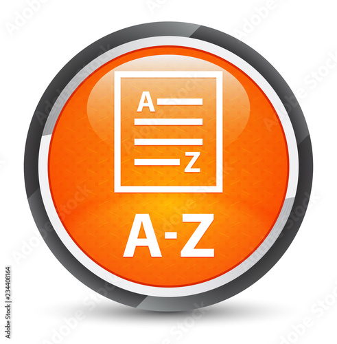 A-Z (list page icon) galaxy orange round button