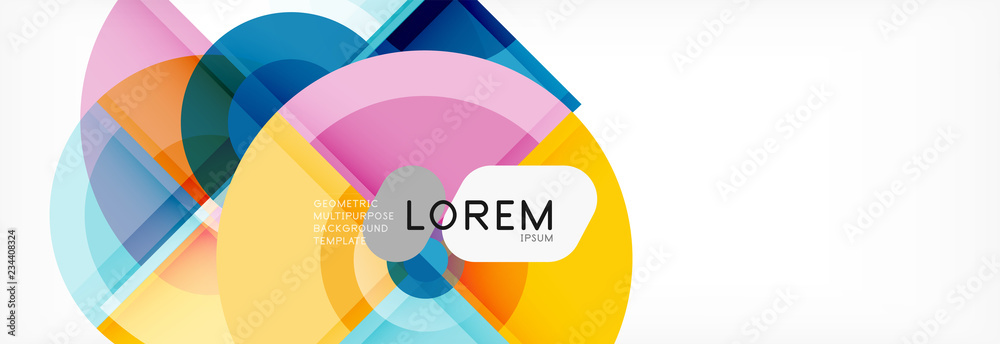 Vector fantastic circle modern geometric background template Vector fantastic circle modern geometric background template
