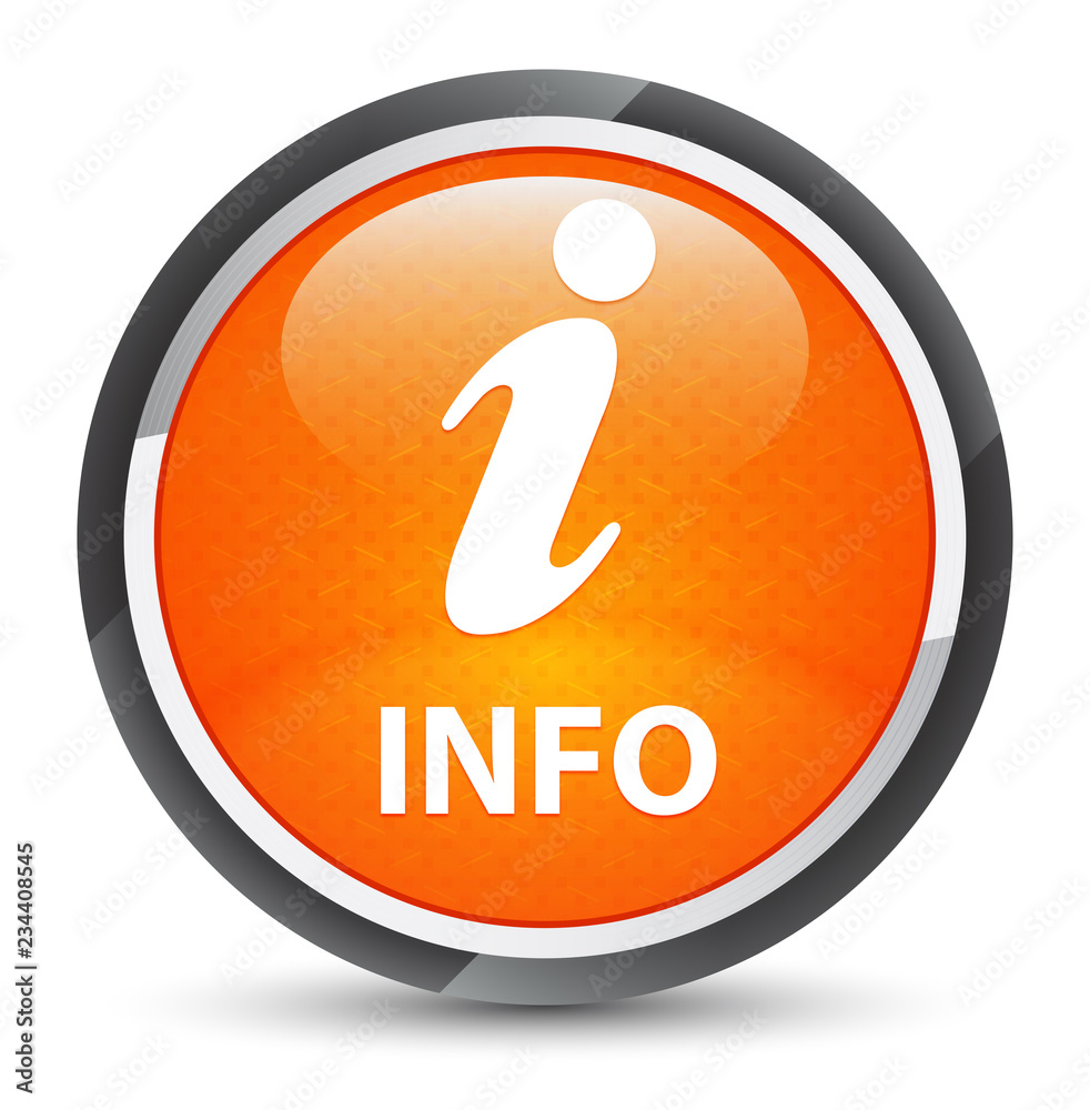Info galaxy orange round button Info galaxy orange round button