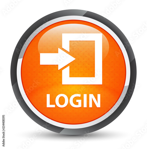 Login galaxy orange round button