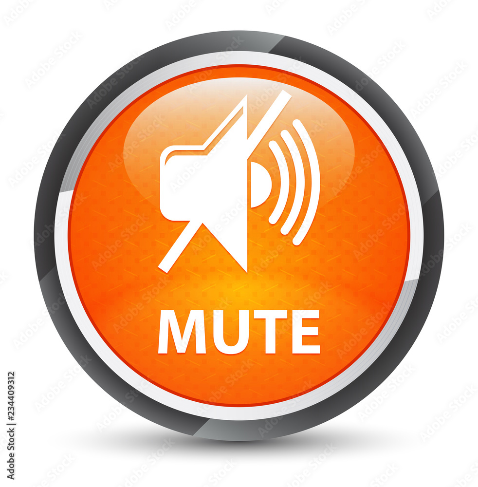 Mute galaxy orange round button Mute galaxy orange round button