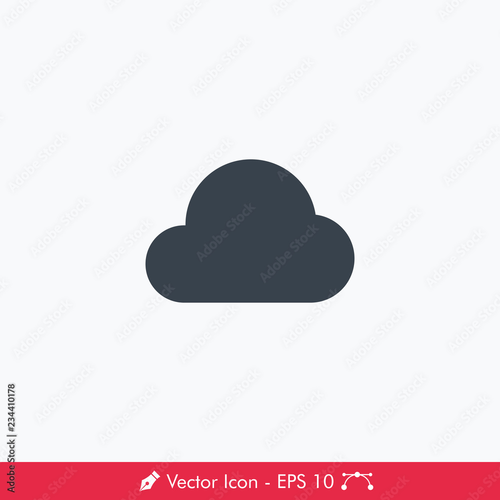 Cloudy Weather Icon / Vector Cloudy Weather Icon / Vector