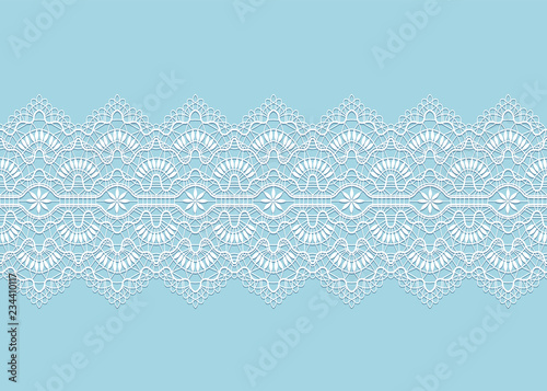 Floral lace ribbon