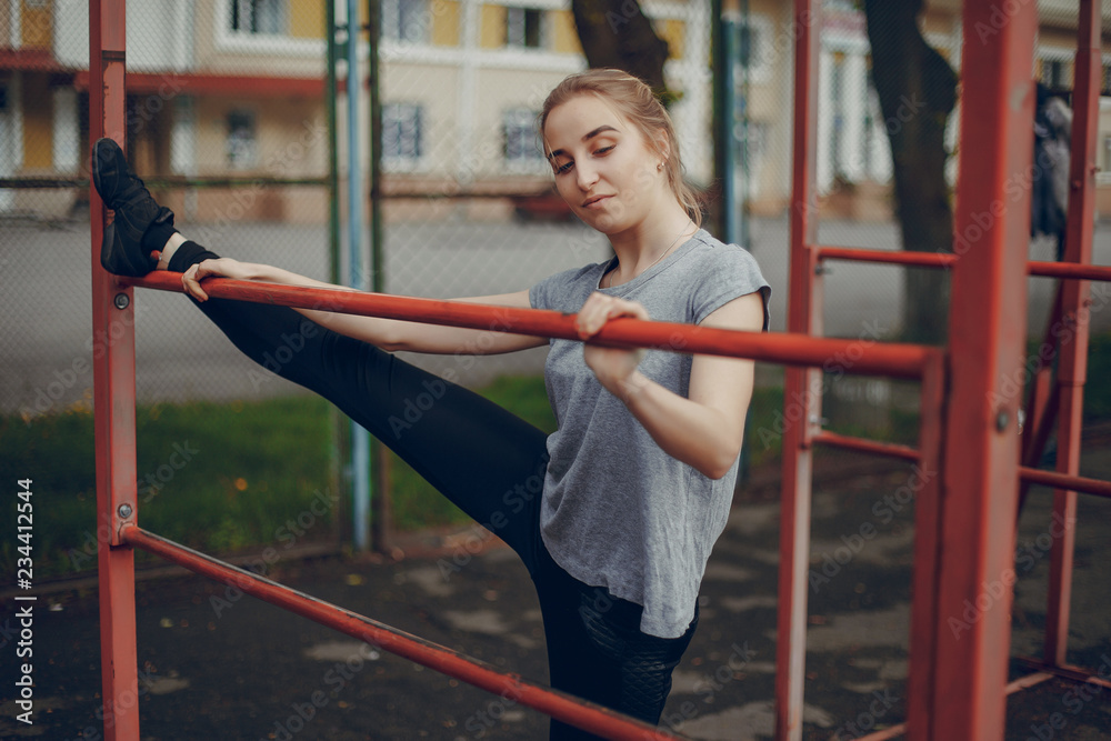 Fototapeta premium sport girls