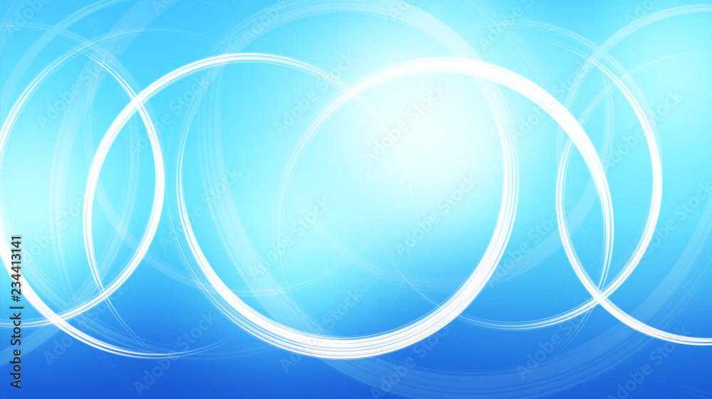 ブルーの背景に躍動感のあるループ アブストラクト Stock イラスト Adobe Stock