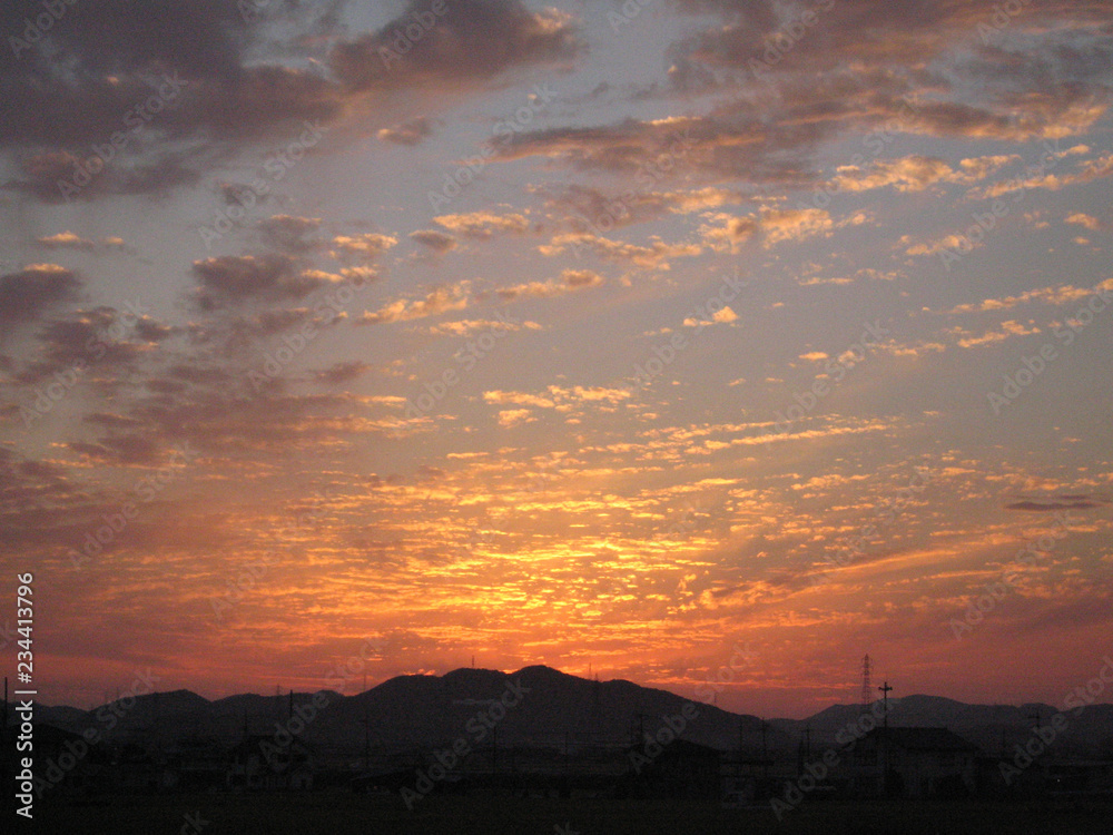 Fototapeta premium 朝焼けの空