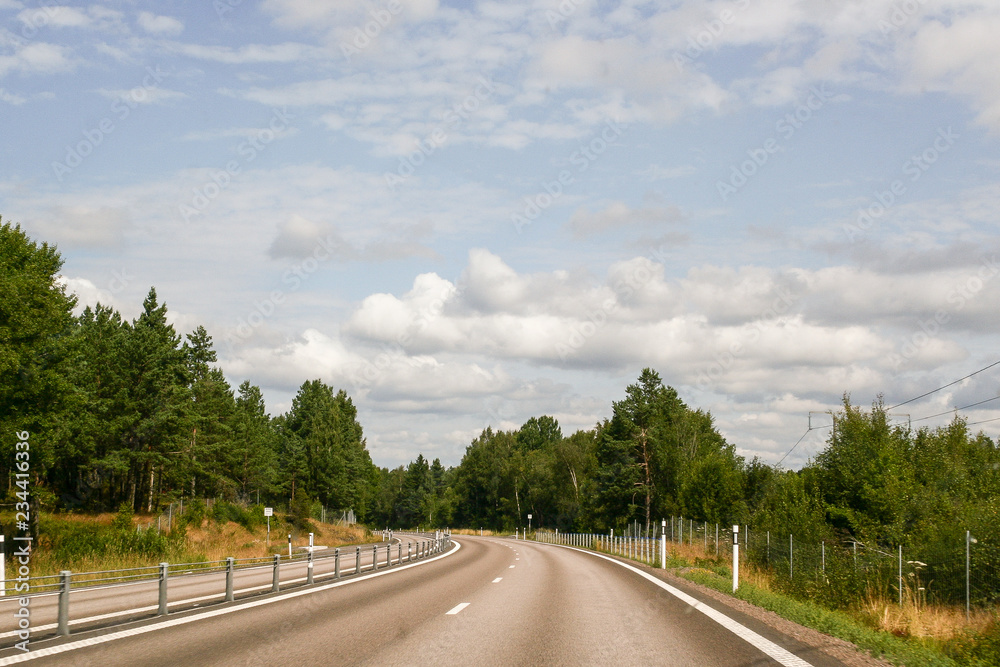 Fototapeta premium Road in Sweden
