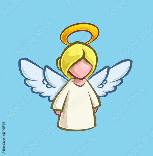 Christmas Cartoon Icon - Angel