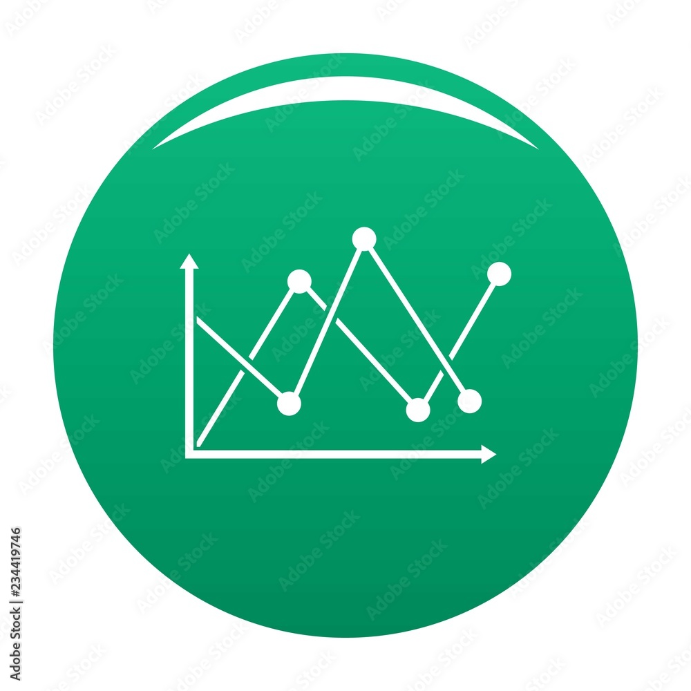 Line diagram icon. Simple illustration of diagram vector icon for any any design green Line diagram icon. Simple illustration of diagram vector icon for any any design green