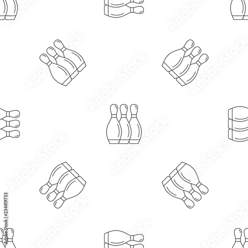 Bowling skittles pattern seamless vector repeat geometric for any web design