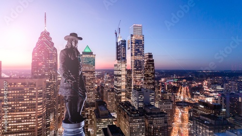 Quadro su tela Philadelphia Skyline