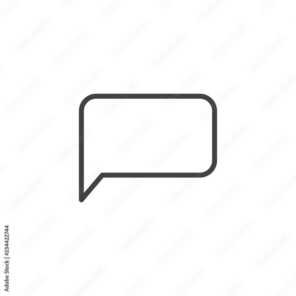 Speech bubbles outline icon. linear style sign for mobile concept and web design. Dialogue chat message simple line vector icon. Conversation symbol, logo illustration. Pixel perfect vector graphics Speech bubbles outline icon. linear style sign for mobile concept and web design. Dialogue chat message simple line vector icon. Conversation symbol, logo illustration. Pixel perfect vector graphics