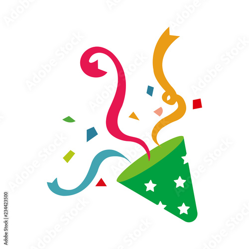 party popper , cracker illustration