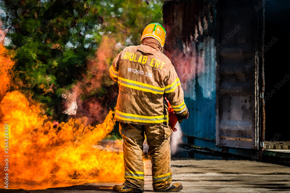 Firefighter training Firefighter training