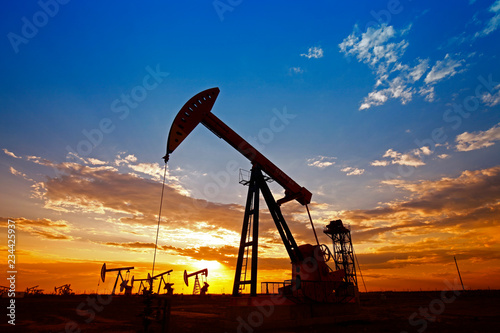 The oil pump, industrial equipment photo