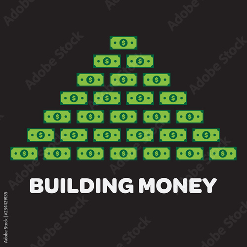 Cartoon money growing