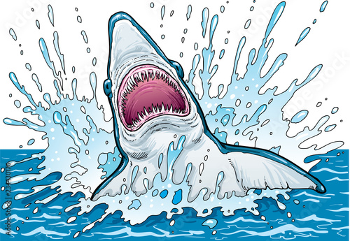 Shark with open mouth