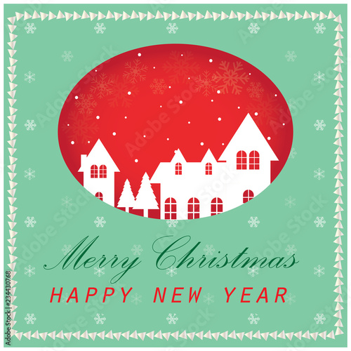  merry christmas and happy new year card