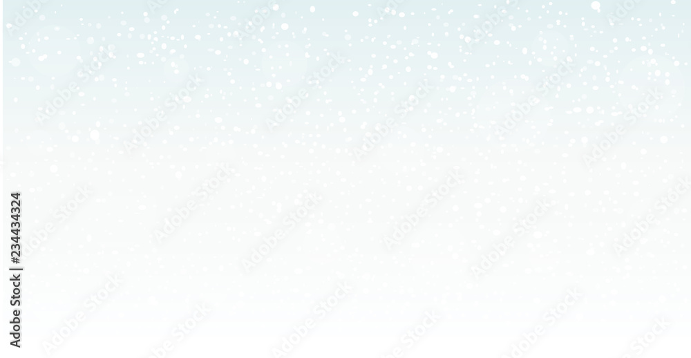 Snowfall. Falling snowflakes. Christmas snow. Vector illustration.