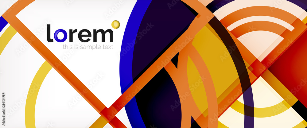 Fototapeta premium Modern geometric abstract background