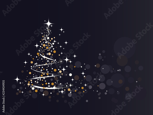 Brightness christmas tree background