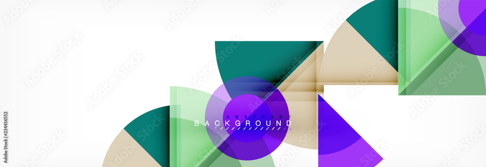 Trendy circles composition geometric background Trendy circles composition geometric background