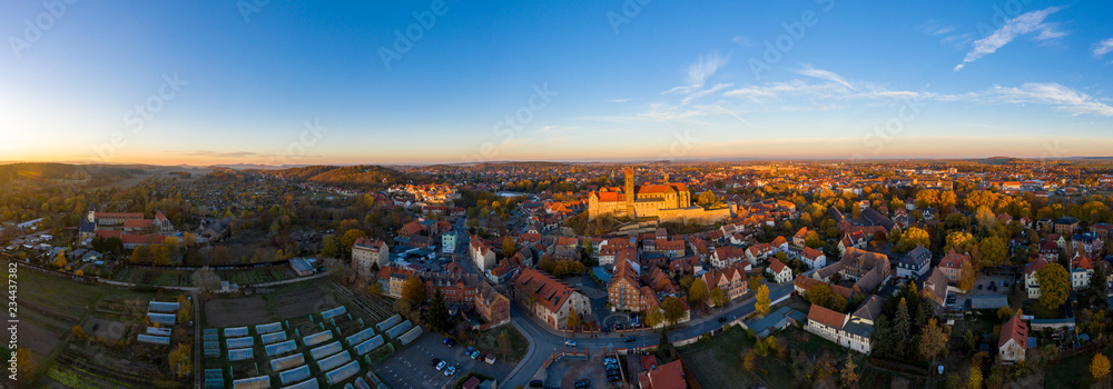 Bilder aus Quedlinburg Harz Luftbildaufnahme