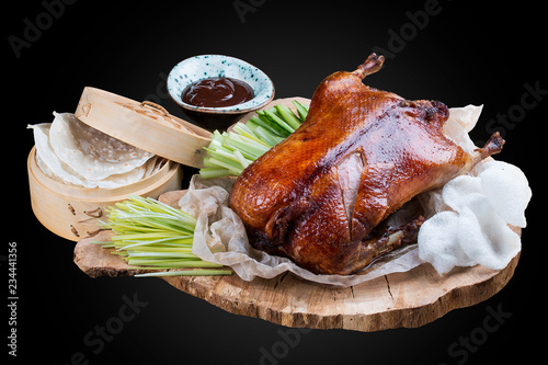 Peking duck on wooden Board photo