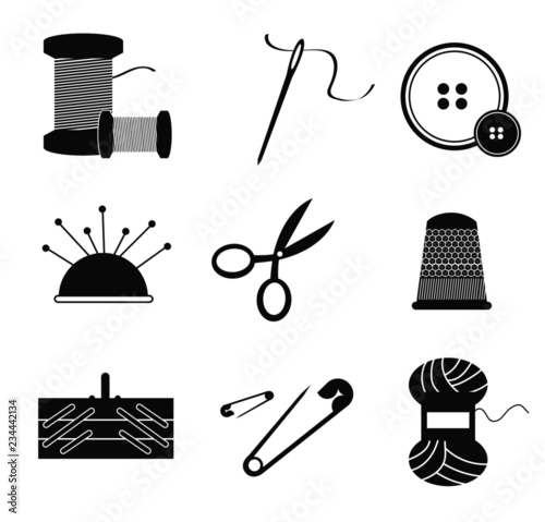 Set icons sewing