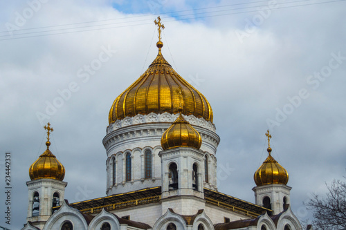 golden domes of christian churches