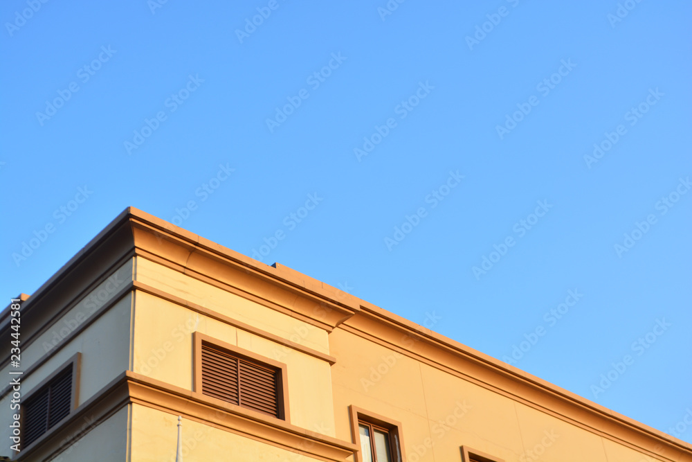 Building with blue sky