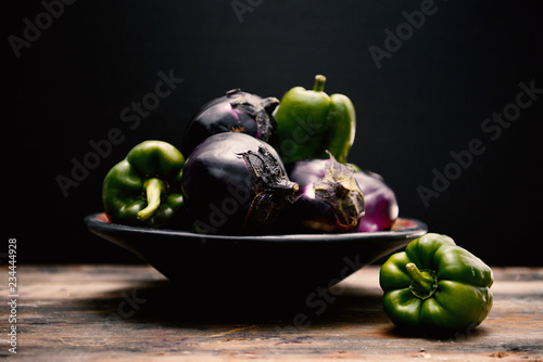 Threecoloured vegetables photo