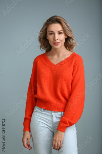 Portrait of beautiful young...