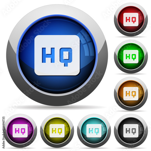 High quality sign round glossy buttons