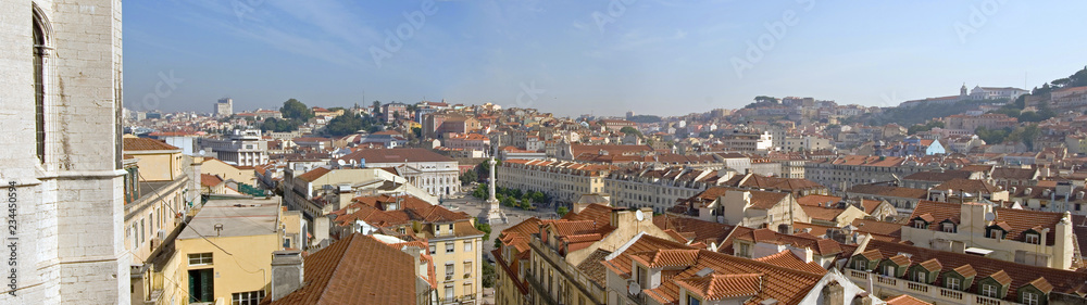 Panorama del centro de Lisboa, Portugal