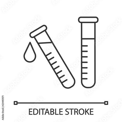 Laboratory test linear icon